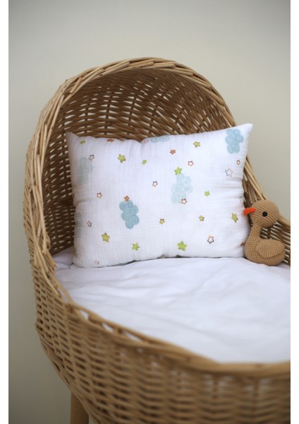 Müslin Desenli Nano Jel Bebek Yastık 35X45 cm - Ztyastık