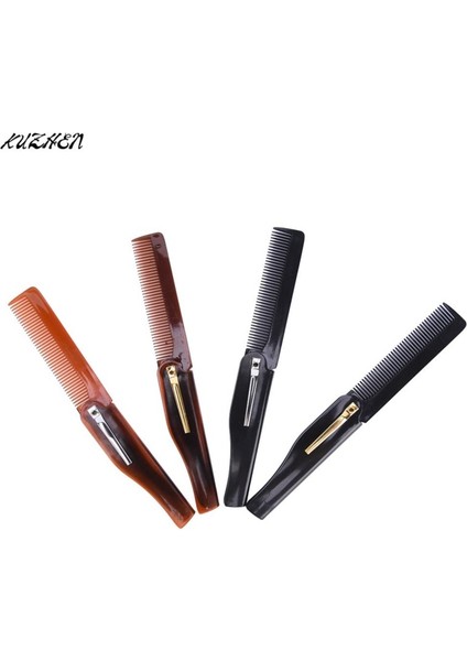 Tip 2 4 Renk 170X20X10MM Katlanabilir Saç Tarak Cep Klip Saç Bıyık Sakal Tarağı Saç Şekillendirici Aracı Kuaförlük Tarak (Yurt Dışından)