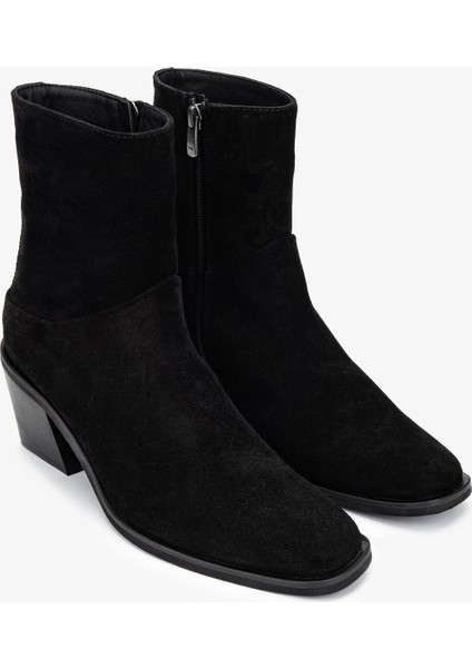 Kadın Deri Siyah Süet Casual Bot 35 1581 Bn Bot SK24-25 Sıyah Suet fiyatları