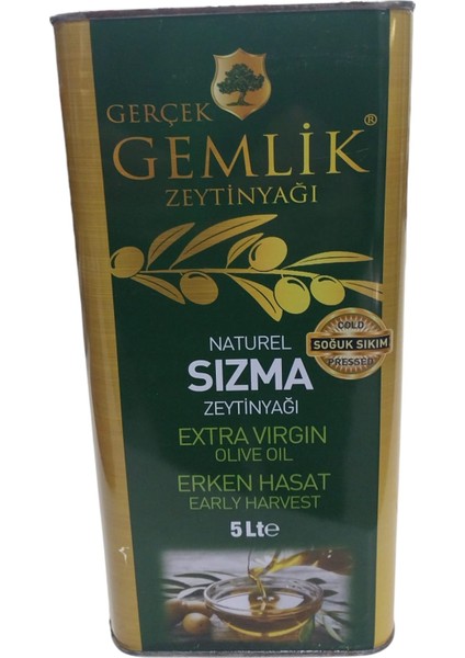 Gemlik Naturel Sızma Soğuk Sıkım Zeytinyağı 5kg