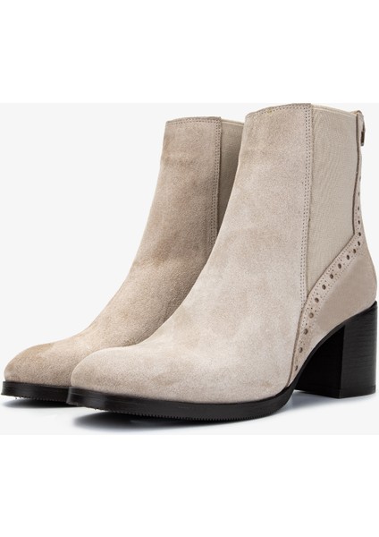 Kadın Deri Bej Süet Casual Bot 35 5619 Bn Bot SK24-25 Bej Suet fırsatları