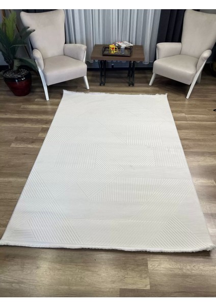 Ipek Halı Sardes 6479 A Krem Gri Modern Salon Halısı