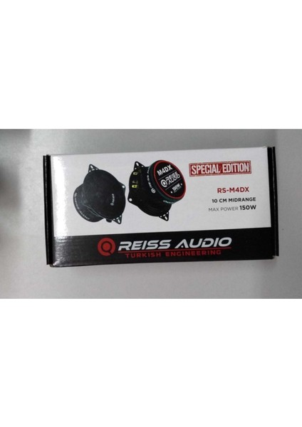 RS-M4DX Çifti 150WATT Max Power 10CM Oto Midrange 2023 Yeni Seri