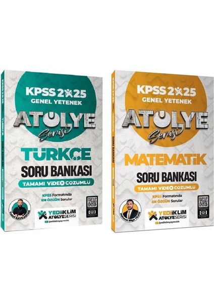 2025 KPSS Türkçe - Matematik Atölye Soru Bankası 2'li Set