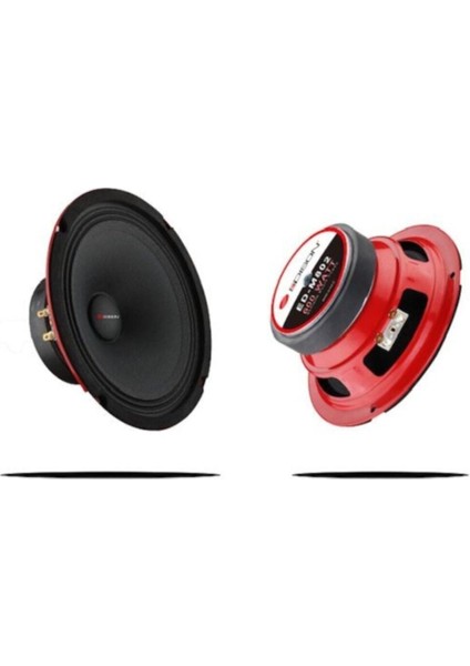 ED-M802 20 cm Midrange Çifti 1200 Watt Oto Hoparlör Takımı Xv Sound