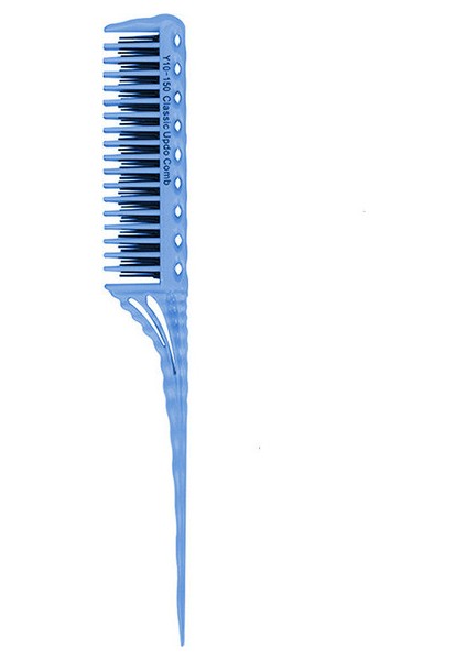 Mavi 1 Adet Taşınabilir Saç Tarak Renkli Plastik Dolaşık Açıcı Fırça Sıçan Kuyruğu Tarak Çok Fonksiyonlu Kuaförlük Salon Saç Şekillendirici Aracı (Yurt Dışından)