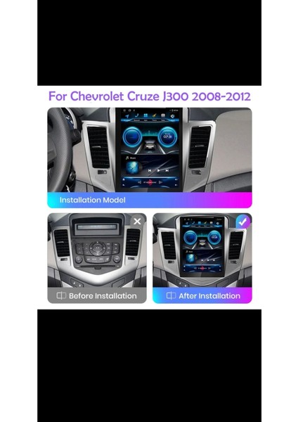 Chevrolet Cruze Tesla 2009-2014 Android Multimedia 4-64 Android 13 /carplay