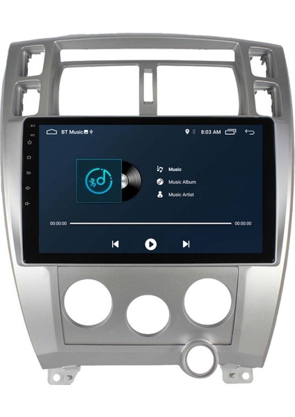 Araç Multimedya Cihazı - 2+32 /qled 10 Inch Ekran - Navigasyon - Carplay - Hyundai Tucson 05-10 -Vsr