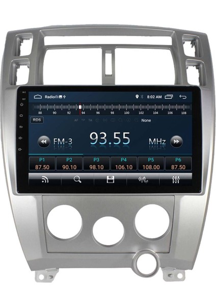 Araç Multimedya Cihazı - 2+32 /qled 10 Inch Ekran - Navigasyon - Carplay - Hyundai Tucson 05-10 -Vsr