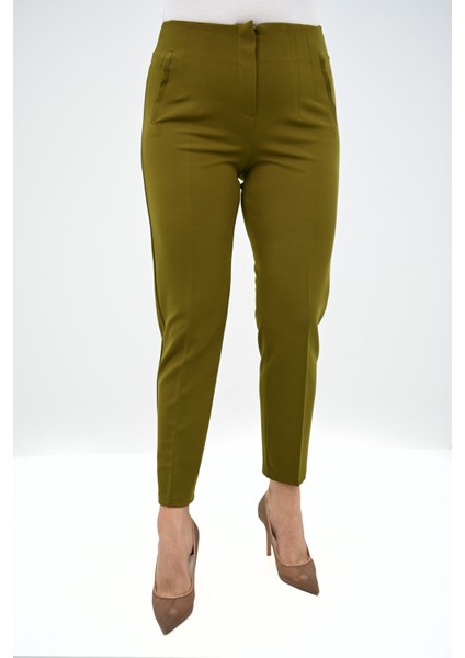Kadın Büyük Beden Yüksek Bel Esnek Klasik Pantolon 6311-25 fiyatları