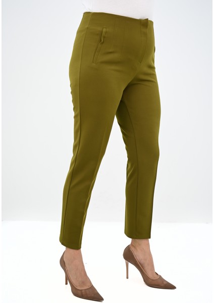 Kadın Büyük Beden Yüksek Bel Esnek Klasik Pantolon 6311-25 modelleri