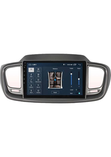 Araç Multimedya Cihazı - 2+32 / QLED 10 Inch Ekran - Navigasyon - Carplay - Kia Sorento 15-16 - Vsr