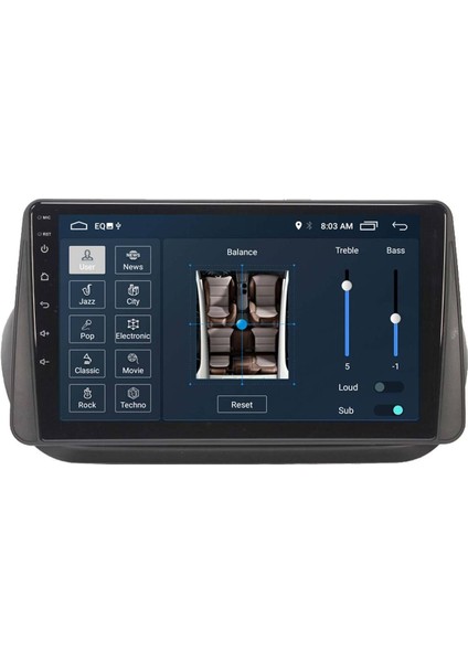 Araç Multimedya Cihazı - 2+32 / QLED 10 Inch Ekran - Navigasyon - Carplay - Fiat Fiorino - Vsr