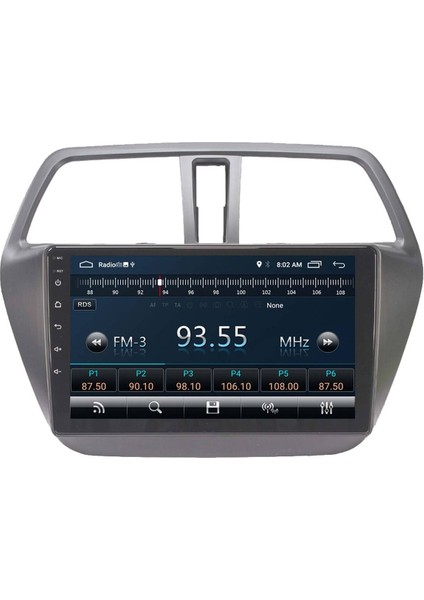 Araç Multimedya Cihazı - 2+32 / QLED 10 Inch Ekran - Navigasyon - Carplay - Suzuki S Cross 13-20-Vsr