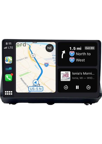 Araç Multimedya Cihazı - 2+32 / QLED 10 Inch Ekran - Navigasyon - Carplay - Taliant - Vsr