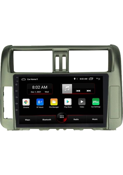 Araç Multimedya Cihazı - 2+32 / QLED 10 Inch Ekran - Navigasyon - Carplay - Land Cruiser Prado - Vsr