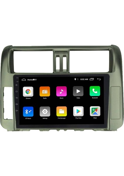 Araç Multimedya Cihazı - 2+32 / QLED 10 Inch Ekran - Navigasyon - Carplay - Land Cruiser Prado - Vsr