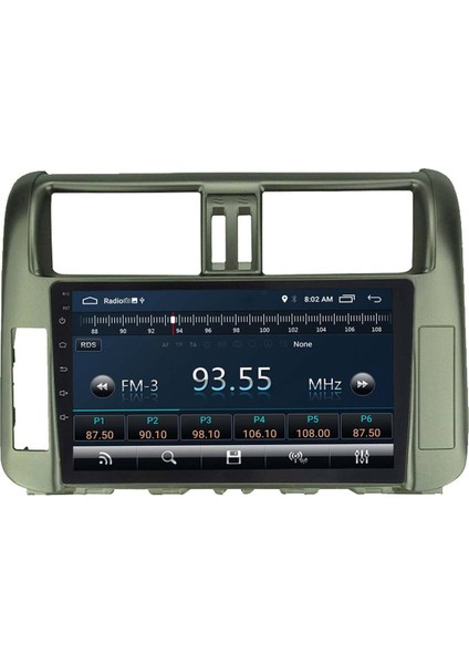 Araç Multimedya Cihazı - 2+32 / QLED 10 Inch Ekran - Navigasyon - Carplay - Land Cruiser Prado - Vsr