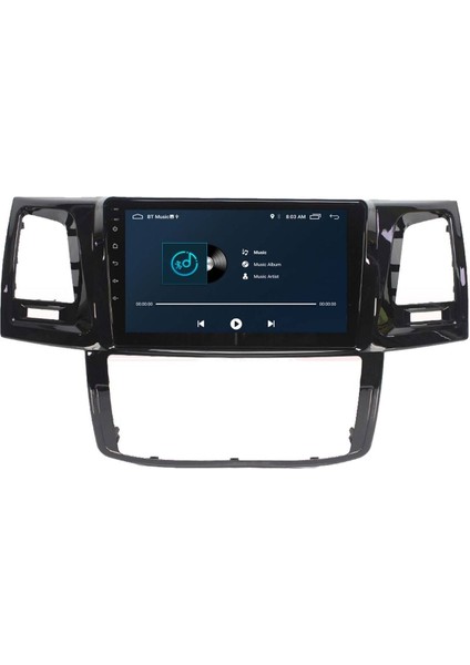 Araç Multimedya Cihazı - 2+32 / QLED 10 Inch Ekran - Navigasyon - Carplay - Toyota Hilux 06-11 - Vsr