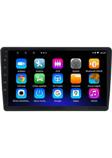 Araç Multimedya Cihazı - 2+32 / QLED 9 Inch Ekran - Navigasyon - Carplay - Chevrolet Captiva - Vsr