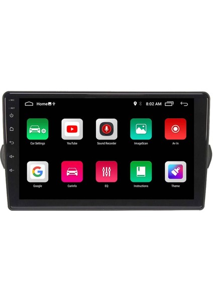 Araç Multimedya Cihazı - 2+32 / QLED 10 Inch Ekran - Navigasyon - Carplay - Fiat Egea 2015 2021 -Vsr modelleri