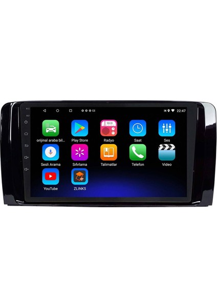 Araç Multimedya Cihazı - 2+32 / QLED 10 Inch Ekran -Navigasyon -Carplay - Mercedes R Class 06-13-Vsr