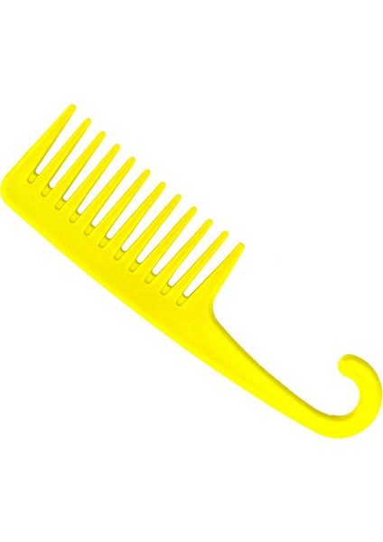 Sarı Kalın Geniş Diş Tarak Isıya Dayanıklı Kuaförlük Saç Fırçası Kıvırcık Islak Saç Için Dayanıklı Plastik Anti Statik Dolaşık Açıcı Saç Tarağı (Yurt Dışından)
