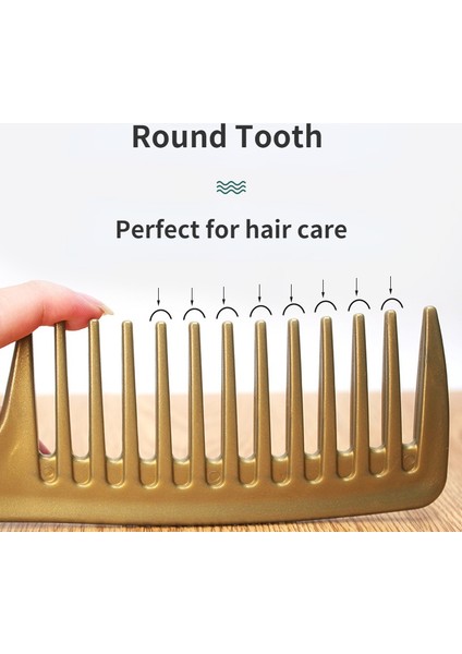 Sarı Kalın Geniş Diş Tarak Isıya Dayanıklı Kuaförlük Saç Fırçası Kıvırcık Islak Saç Için Dayanıklı Plastik Anti Statik Dolaşık Açıcı Saç Tarağı (Yurt Dışından) indirimleri