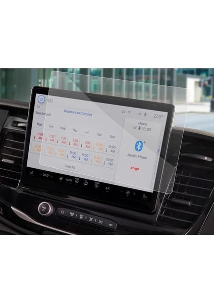 Ford E-Transit 12 Inç Mat Ekran Koruyucu Multimedya Şeffaf