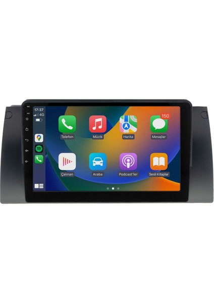 Bmw E39 Multimedya Carplay 9 Inc Hd IPS Ekran 2GB/32GB Android 12 Park Kamerası Hediyeli