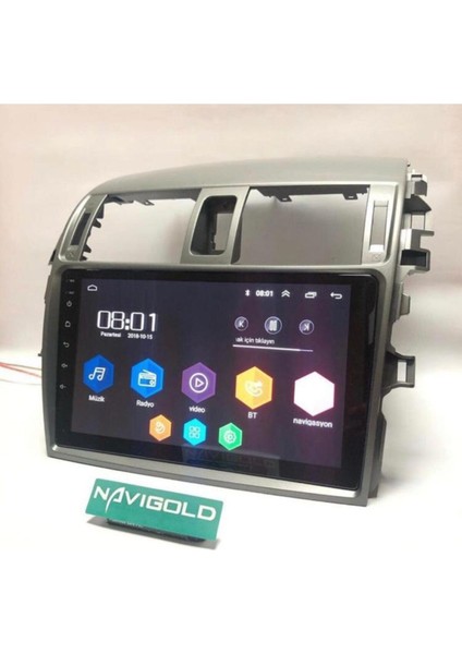 Toyota Corolla 2007-2013 Uyumlu Navıgasyon 9.ınc Androıd Multımedıa Oem