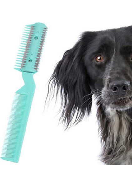 Kırmızı Pet Saç Düzeltici Tarak Kesme Kesim 2 Bıçaklı Bakım Jilet Inceltme Köpek Kedi Fırça Çift Taraflı Patlama Saç Clipp (Yurt Dışından) modelleri