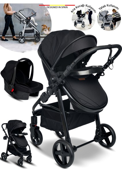 950 Tayla 6 In 1 Mama Tablalı Çift Yönlü Travel Sistem Bebek Arabası