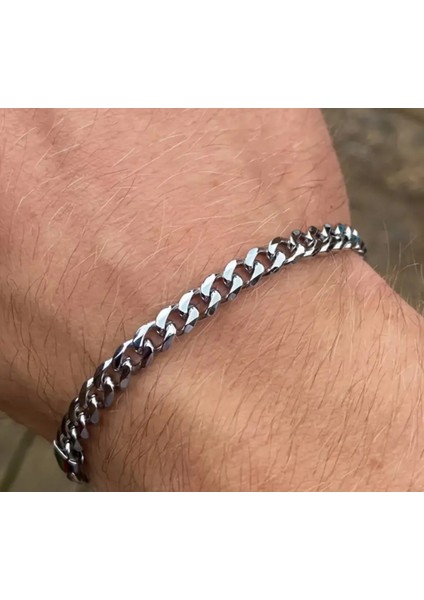 Paslanmaz Çelik Erkek Bilekliği, Trend Erkek Bilekliği, Minimalist Tasarım