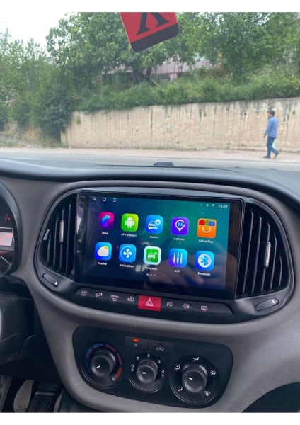 Fıat Doblo D4 2015-23 Uyumlu Androıd Multimedya Gerçek 2/32 Kablosuz Carplay Geri Görüş Kameralı fiyatları
