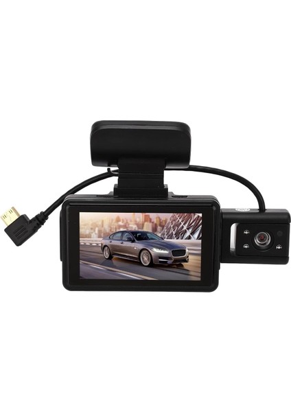Çift Kameralı Araç Içi Kamera Hd 1080P Gece Görüşlü Ses Kayıtlı Net Görüntü Car Dash Camera Uyumlu
