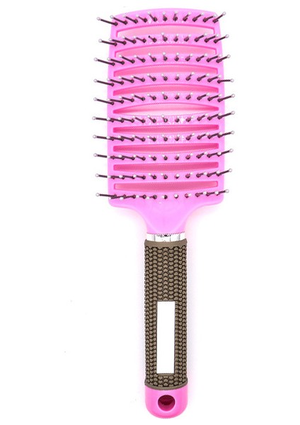 Pembe Profesyonel Kaburga Tarak Kuaförlük Tarak Kıvırcık Saç Kaburga Tarak Masaj Saç Fırçası Saç Derisi Saç Fırçası Tarak Saç Şampuanı Fırçalar (Yurt Dışından)