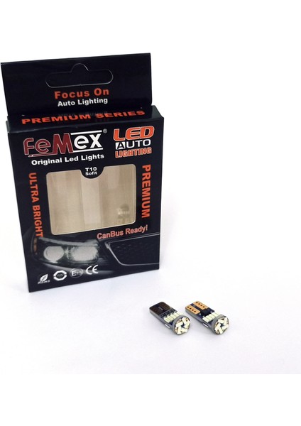 Premium 15SMD Mini T10 LED Ampul Parlak Turkuaz