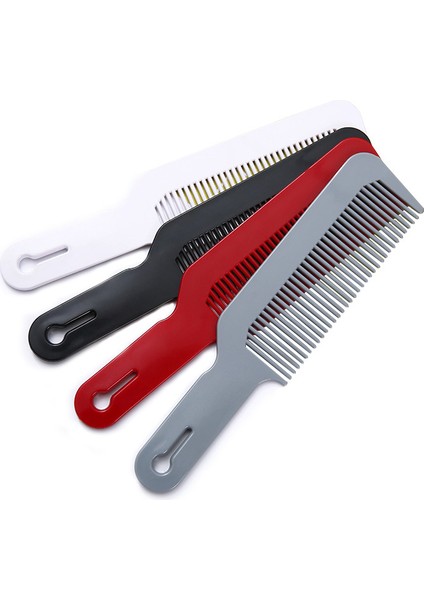 Siyah Kuaförlük Tarak Yeni Çok Renkli Minimalist Siyah Plastik Saç Kesimi Tarak Yoğun Diş Itme Kenar Düz Kuaför Şekillendirici Tarak Aracı (Yurt Dışından)