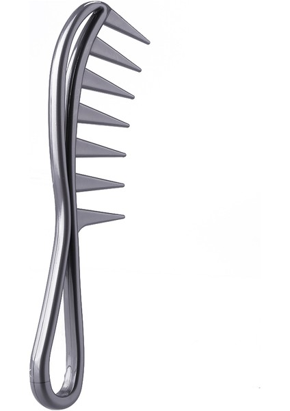 Gri Geniş Diş Köpekbalığı Plastik Tarak Kıvırcık Saç Salon Kuaförlük Tarak Masaj Saç Şekillendirici Aracı Için Kıvırcık Saç (Yurt Dışından)