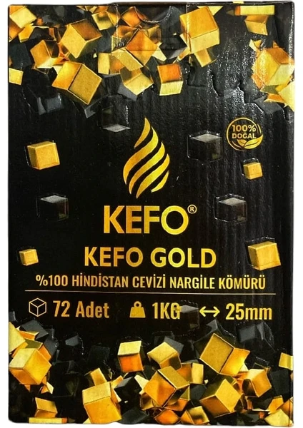 Kefo Gold Hindistan Cevizi Nargile Kömürü