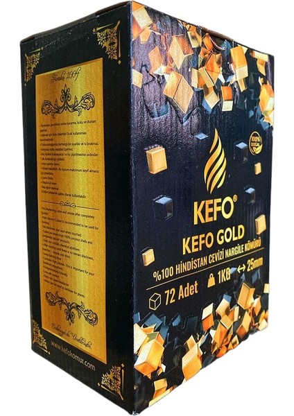 Kefo Gold Hindistan Cevizi Nargile Kömürü