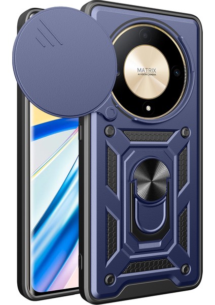 Honor X9B 5g / Magic6 Lite 5g Tpu+Pc Slayt Lens Koruma Kapağı (Yurt Dışından)