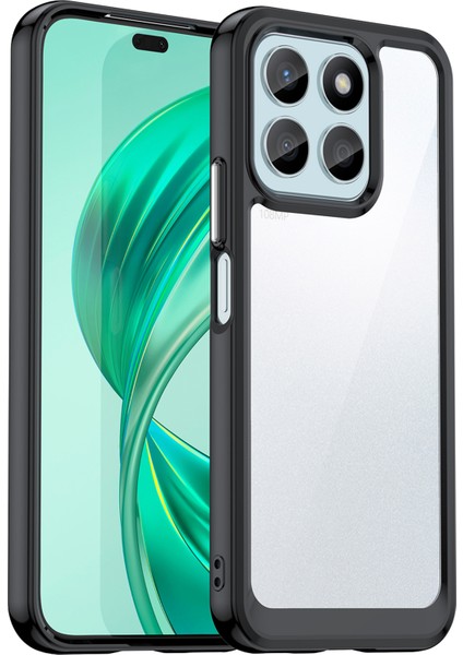 Honor X8B 4g Tpu Çerçeve Şeffaf Akrilik Darbeye Dayanıklı Arka Kapak (Yurt Dışından)
