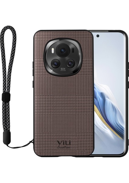 Honor Magic6 5g Pu Deri+Pc+Tpu Askılı Arka Telefon Kapağı (Yurt Dışından)