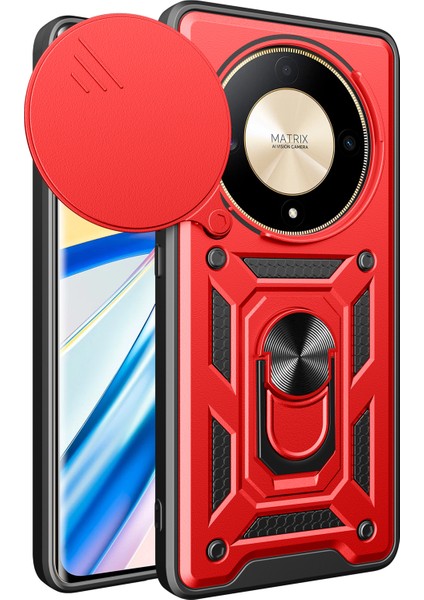 Honor X9B 5g / Magic6 Lite 5g Tpu+Pc Slayt Lens Koruma Kapağı (Yurt Dışından)