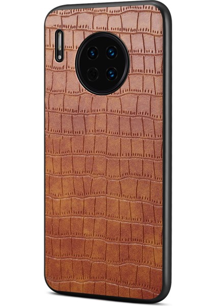 Huawei Mate 30 4g / 5g Timsah Dokulu Deri+Tpu+Pc Telefon Kapağı (Yurt Dışından)