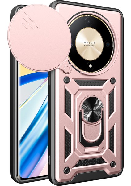 Honor X9B 5g / Magic6 Lite 5g Tpu+Pc Slayt Lens Koruma Kapağı (Yurt Dışından)