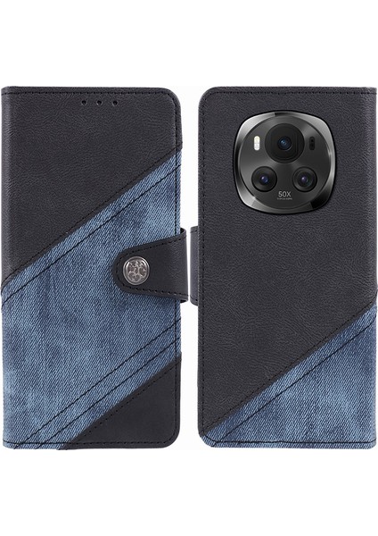Honor Magic6 5g Crazy Horse Doku Cüzdanlı Deri Telefon Kılıfı (Yurt Dışından)