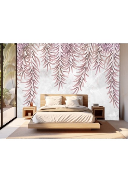 Palmiye Temalı 3D Duvar Kağıdı Renkli 270x250 cm Suya Dayanıklı fiyatları